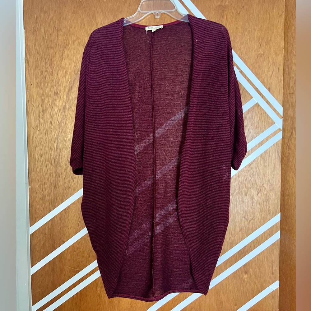 Long, lightweight cardigan with elbow length sleeves